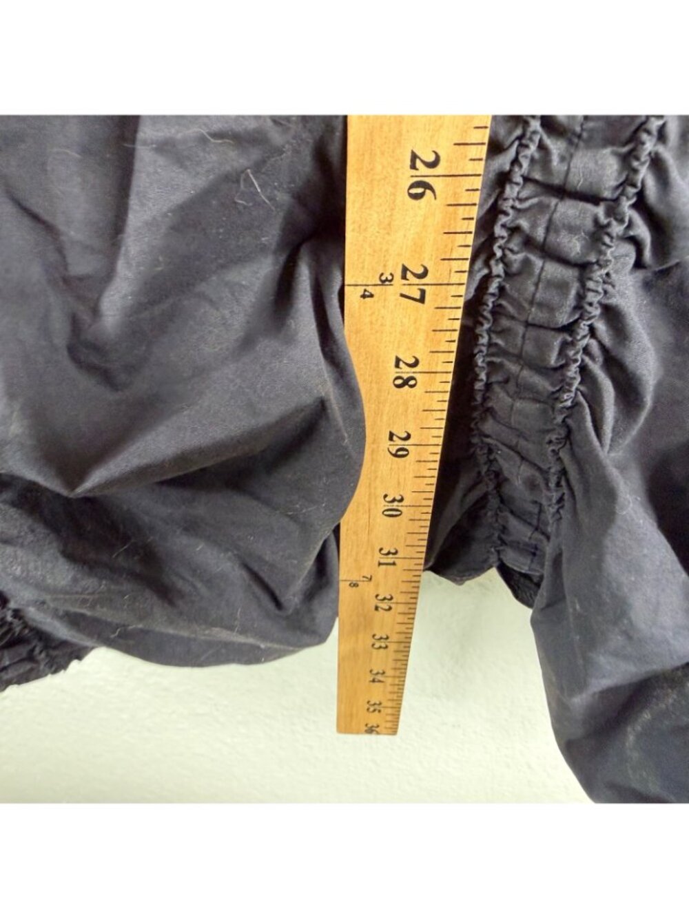 XCVI Wearables Women's Ruched Drawstring Gothic Grunge Punk Black Skirt Sz S - Picture 8 of 8